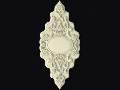 Central decor ornament for furniture 3D model 921