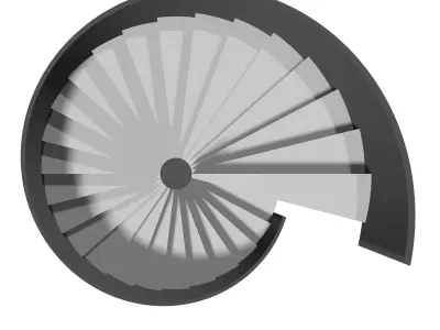 Spiral stair 2023-0011 3D model