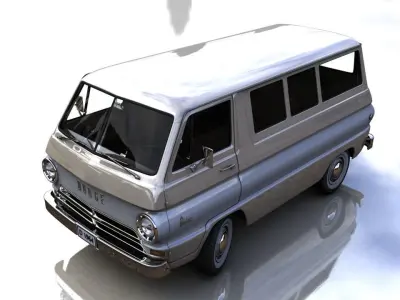 DODGE A100 COMPACT WINDOW  1964 3D model