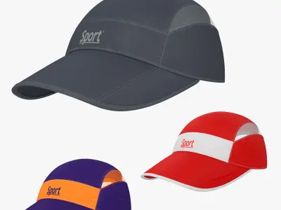 Sports cap 3D model purchase