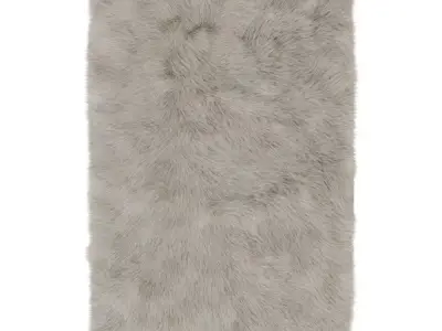 Dominick Handmade Shag Teal Area Rug 2 3D model