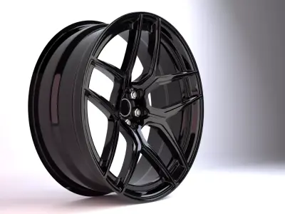 Generic 2 Sport Wheels Low-poly 3D model