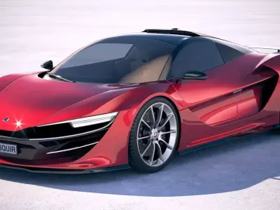Generic Supercar v3 2018 3D model