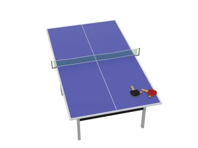 Table Tennis Set Free 3D model