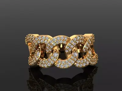 Band Ring 3D print model