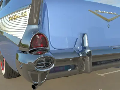 Chevrolet 1957 BelAir Sport coupe 3D model