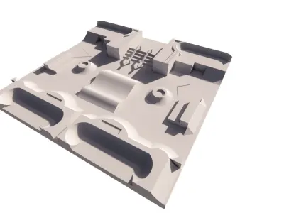 Skatepark-Skate Park PACK 3D model