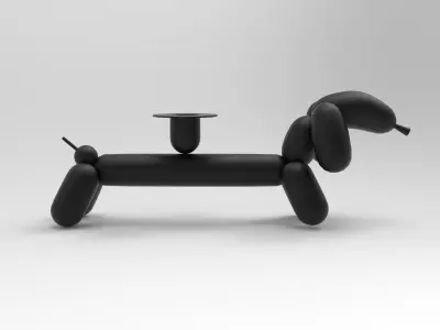 Can Dog Low-poly 3D model
