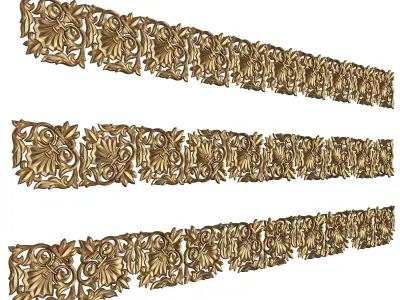 Ornament Element Molding 034 Low-poly 3D model