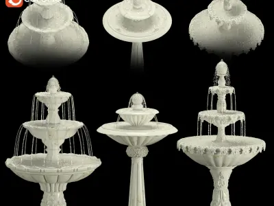 Classic Fountain Collection 3D model