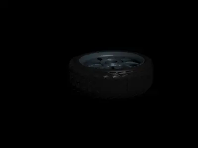Car Wheel 3D model by brianm87