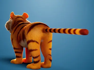 Shere Khan Mufasa - The Lion King Rigged 3D model