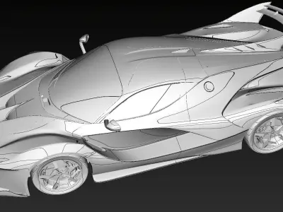 Ferrari FXX-K 2015 custom-Obj-Exterior 3D model