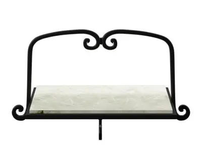 Fleur De Lis Living Alamo Aluminum Tray Free 3D model