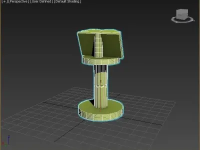 Book stand Figure 3D print model