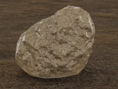 3D Game-Ready Rock Model Free low-poly 3D model