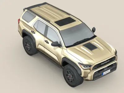 Toyota 4Runner TRDpro 2025 Low-poly 3D model