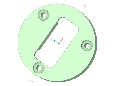 Anderson Plug Mount for Trailer Charge Towing 3D print model