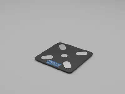 Simple Body Weight Scale Free 3D model