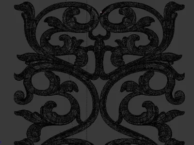 Classic decor ornament v-3D model16 3D model