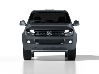 Volkswagen AMAROK CrewCab 2010 Low-poly 3D model