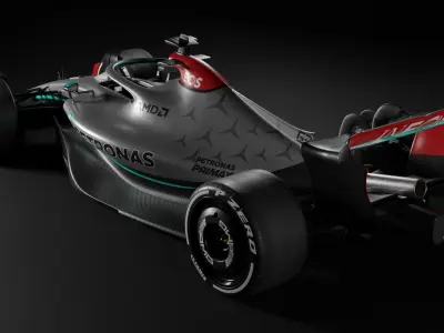 F1 2022 Mercedes Livery Low-poly 3D model