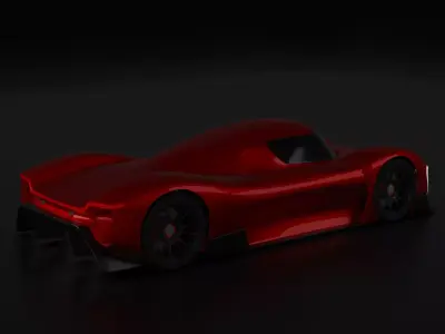 Futuristic Hypercar 3D model