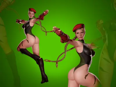 Cammy White - Game Ready 3D model - UE4 Low-poly 3D model