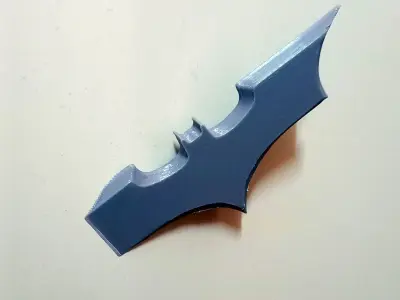 Batarang fridge magnet print in place No Supports 3D print model