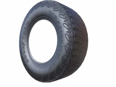 Tire SUV Low-Poly Low-poly 3D model