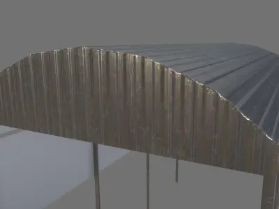 Stainless Roof Low-poly 3D model