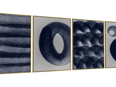8 Abstract Frames Set 005 3D model