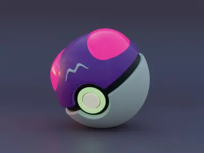 Master ball Low-poly 3D Model  3D model
