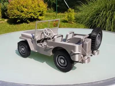 Jeep Willys - detailed scale model kit 3D print model