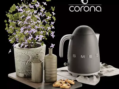 accessories kitchen smeg 3D model