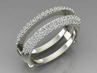Band Ring 3D print model 100