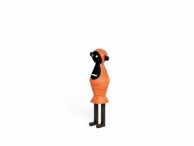 Funny Wooden Figures - Gaga 3D model