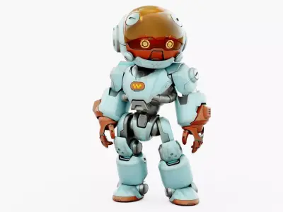 ROBO ZERO-G  Rigged for Unreal Engine - Unity - MIXAMO 3D model