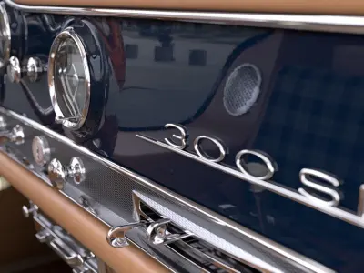 Mercedes Benz 300 SL Gullwing 1954 3D model