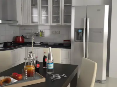 Refrigerator Gorenje side by side Free 3D model
