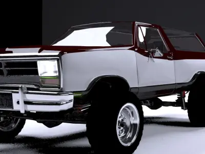 Dodge Ramcharger 1980 truck 3D model
