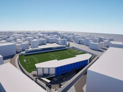 Modern Football Stadium 3D model