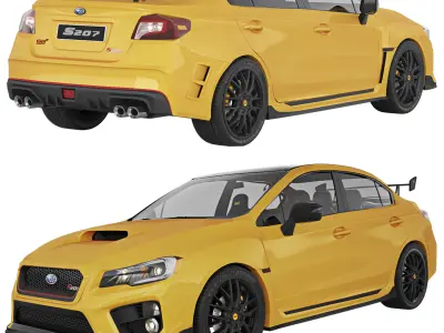 Subaru WRX STi S207 3D model