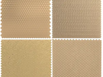 Gold 3d Wall Panel Luxury Collection 3D model