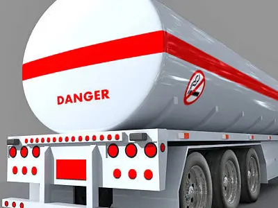 Tanker Trailer 2 3D model