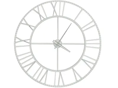 Metal Wall Clock 3D model