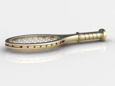 TENNIS RACKET PENDANT 3D print model
