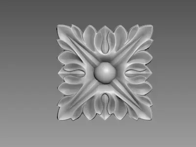 Decor square 01 3D model