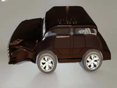 Car 3d Game Style Five Low-poly 3D model