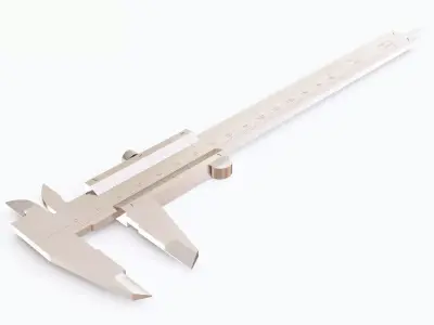 Calipers metal caliper 3D model